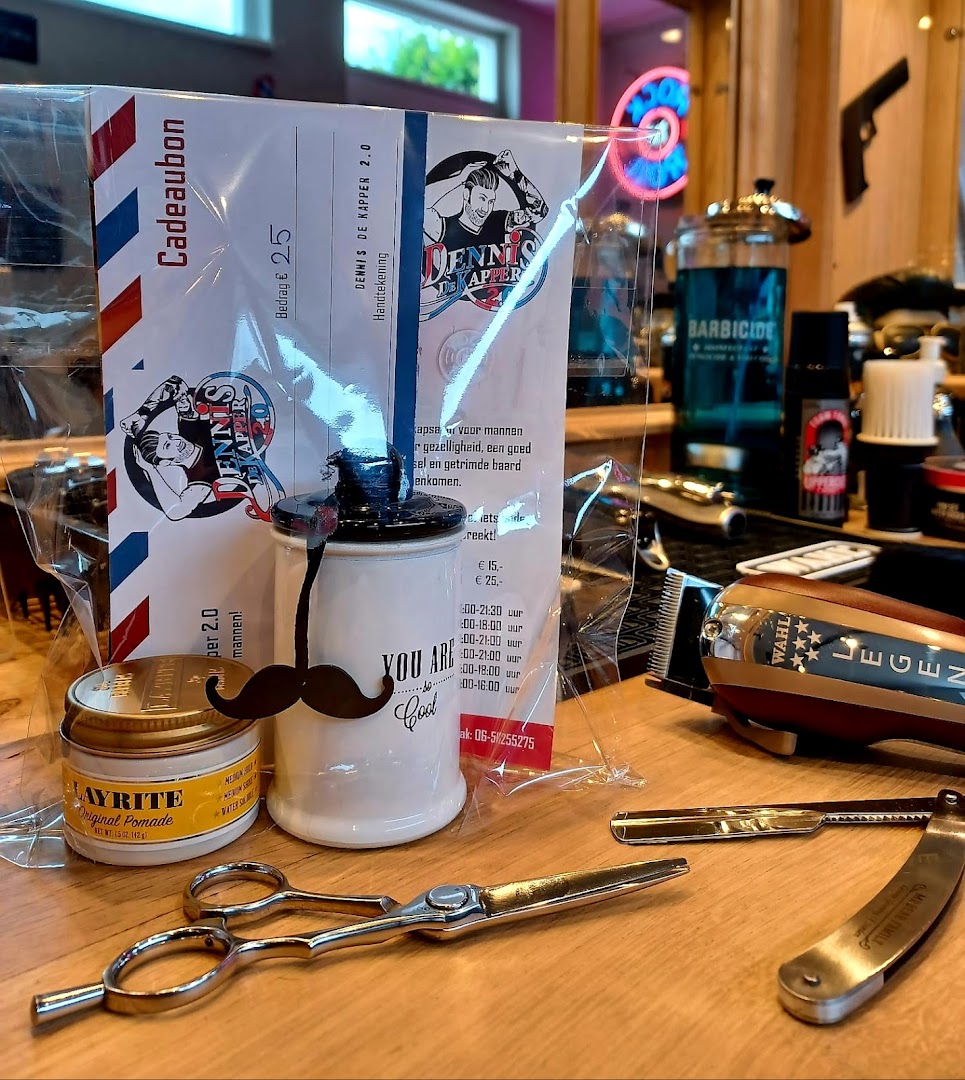 Cadeaubon, Layrite pomade en scheergerei op de toonbank